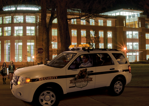 Financial campus security vehicle