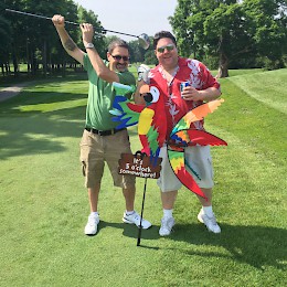 Jason Hartless and Matthew Keywell at the DMAA Golf Outing - Good luck guys!