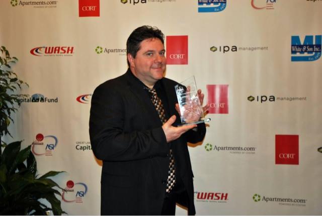 Jason Hartless with 2014 Glastar Award