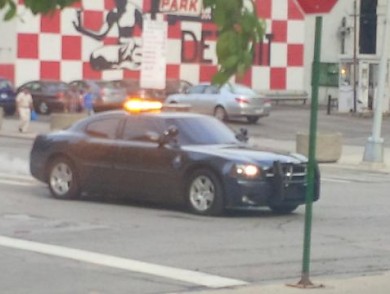 Diplomatic Treasury Reserve patrolling the streets of Detroit during the Quicken Loans Belle Isle Street Festival